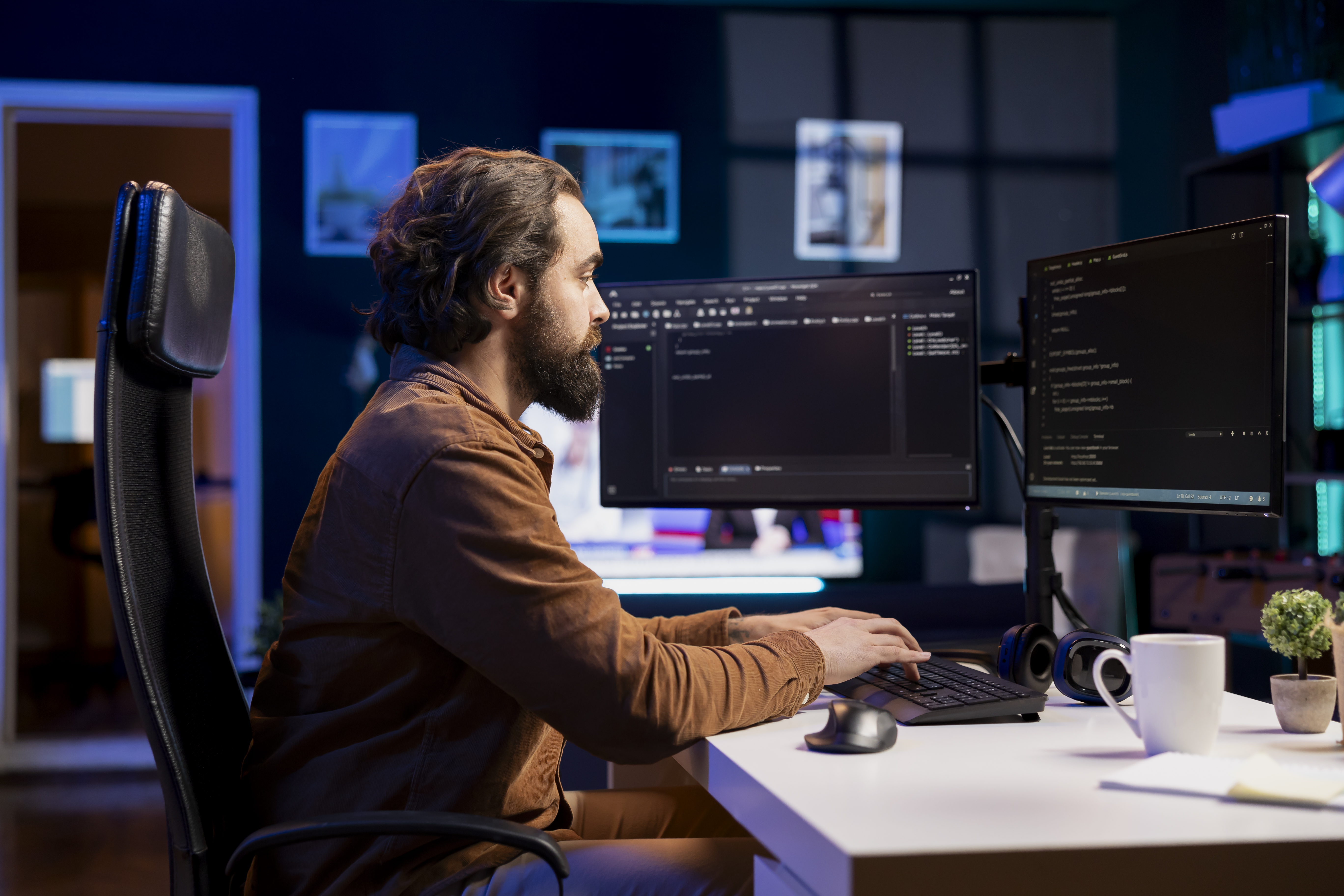 Remote worker collaborating online